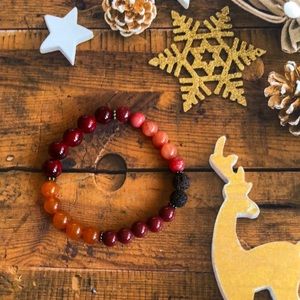 Essential oil aromatherapy diffuser lava bracelet